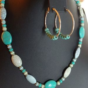 Earrings and necklace set